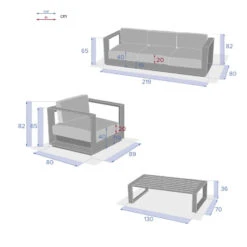Salon De Jardin Allure Graphite 5p Hespéride 15 Salon De Jardin Allure Graphite 5p Hespéride -Mobilier Soleil salon de jardin allure graphite 5p hesperide 3