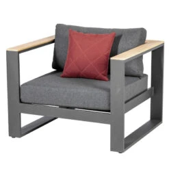 Salon De Jardin Emperia 5p En Aluminium Et Acacia Hespéride -Mobilier Soleil salon de jardin emperia 5p en aluminium et acacia hesperide 4