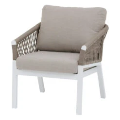 Salon De Jardin Oriengo 5 Places Taupe/blanc Hespéride -Mobilier Soleil salon de jardin oriengo 5 places taupe blanc hesperide 4