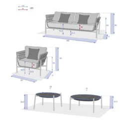 Salon De Jardin 5 Places Rubby Graphite Hespéride 15 Salon De Jardin 5 Places Rubby Graphite Hespéride -Mobilier Soleil salon de jardin rubby graphite premium hesperide 3