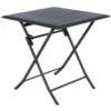 Table Alu Pliante Azua 2 Places Graphite Hespéride -Mobilier Soleil table aluminium azua 2 places noir graphite hesperide