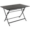 Table Alu Pliante Azua 4 Places Graphite Hespéride -Mobilier Soleil table aluminium azua 4 places graphite hesperide