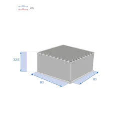 Table Basse Extérieure Carrée Savinia Coloris Tahini Hespéride -Mobilier Soleil table basse exterieure carree savinia coloris tahini hesperide 3