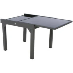 Table Piazza Extensible 8 Personnes Anthracite/graphite -Mobilier Soleil table piazza extensible 8 personnes anthracite graphite 3