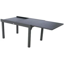 Table Rectangulaire Extensible Piazza 10 P. Graphite Hespéride -Mobilier Soleil table rectangulaire extensible piazza 10 personnes graphite hesperide 2