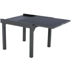 Table Rectangulaire Extensible Piazza 8 P. Graphite Hespéride -Mobilier Soleil table rectangulaire extensible piazza 8 personnes graphite hesperide 3