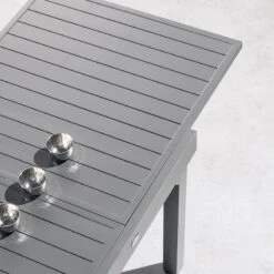 Table Rectangulaire Extensible Piazza 8 P. Graphite Hespéride -Mobilier Soleil table rectangulaire extensible piazza 8 personnes graphite hesperide 6