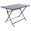 Table Rectangulaire Pliante Greensboro 4p Graphite Hespéride 2 Table Rectangulaire Pliante Greensboro 4p Graphite Hespéride -Mobilier Soleil table rectangulaire greensboro 110x70cm graphite hesperide