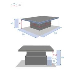 Table Relevable Moorea Terre Ombre Hespéride 13 Table Relevable Moorea Terre Ombre Hespéride -Mobilier Soleil table relevable moorea terre d ombre hesperide 5