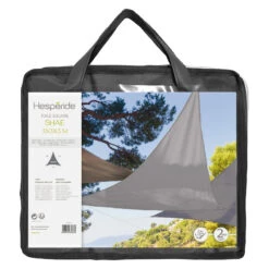 Toile Solaire 3x3x3m Shae Ardoise Hespéride -Mobilier Soleil toile solaire 3x3x3 shae ardoise hesperide 2