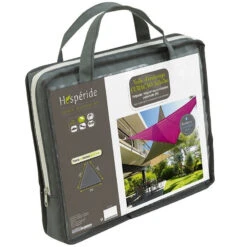 Toile Solaire 3x3x3m Curacao Gris Hespéride -Mobilier Soleil toile solaire 3x3x3m luxe hesperide curacao gris 3