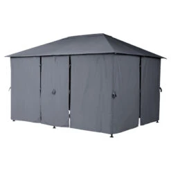 Tonnelle 3x4 M Santorini Gris Ardoise Hespéride -Mobilier Soleil tonnelle hesperide santorini gris 2