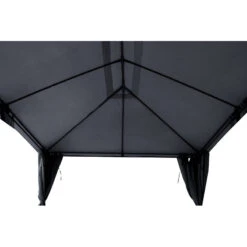 Tonnelle 3x4 M Santorini Gris Ardoise Hespéride -Mobilier Soleil tonnelle hesperide santorini gris 3