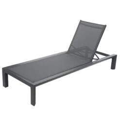 Transat Evasion Anthracite/graphite Hespéride -Mobilier Soleil transat evasion anthracite graphite hesperide 6