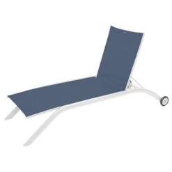 Transat Milenio Bleu Pétrole/blanc Hespéride -Mobilier Soleil transat milenio bleu petroleblanc hesperide 1 2