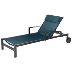 Transat Ocala Inclinable Bleu Canard/graphite Hespéride -Mobilier Soleil transat ocala inclinable bleu canardgraphite hesperide 1