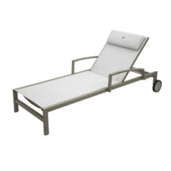 Transat Ocala Inclinable Noisette/tonka Hespéride -Mobilier Soleil transat ocala inclinable coloris noisette taupe hesperide 1