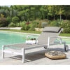 Transat Ocala Inclinable Noisette/blanc Hespéride -Mobilier Soleil transat ocala inclinable noisetteblanc hesperide