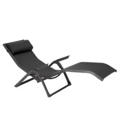 Transat 2 Positions Anthracite / Graphite Decima Hespéride -Mobilier Soleil transat positions anthracite graphite decima hesperide 1 6