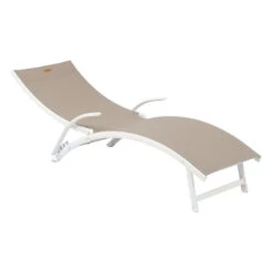 Transat Samba Pliable Noisette/blanc Hespéride 11 Transat Samba Pliable Noisette/blanc Hespéride -Mobilier Soleil transat samba pliable noisetteblanc hesperide 2