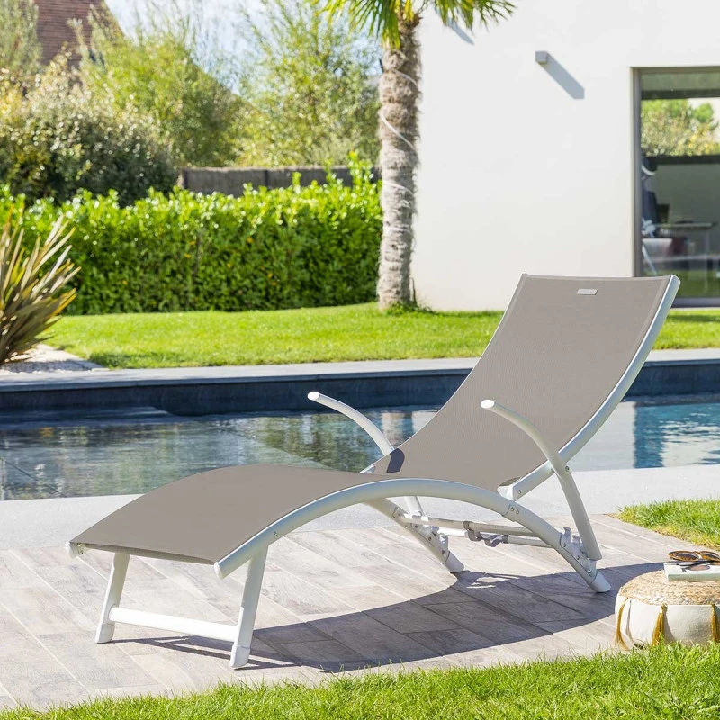 Transat Samba Pliable Noisette/blanc Hespéride 3 Transat Samba Pliable Noisette/blanc Hespéride