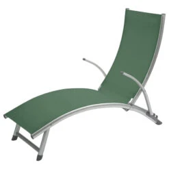 Transat Samba Pliable Et Empilable Vert Olive Hespéride -Mobilier Soleil transat samba vert olive hesperide 1 4