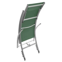 Transat Samba Pliable Et Empilable Vert Olive Hespéride -Mobilier Soleil transat samba vert olive hesperide 1 8